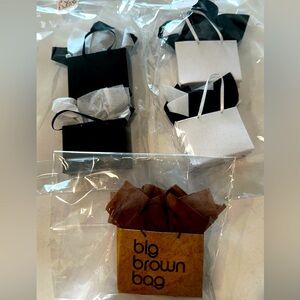 Mini Bag Set includes one Bloomingdales- for Barbie or Elf on the Shelf- 5 Bags!